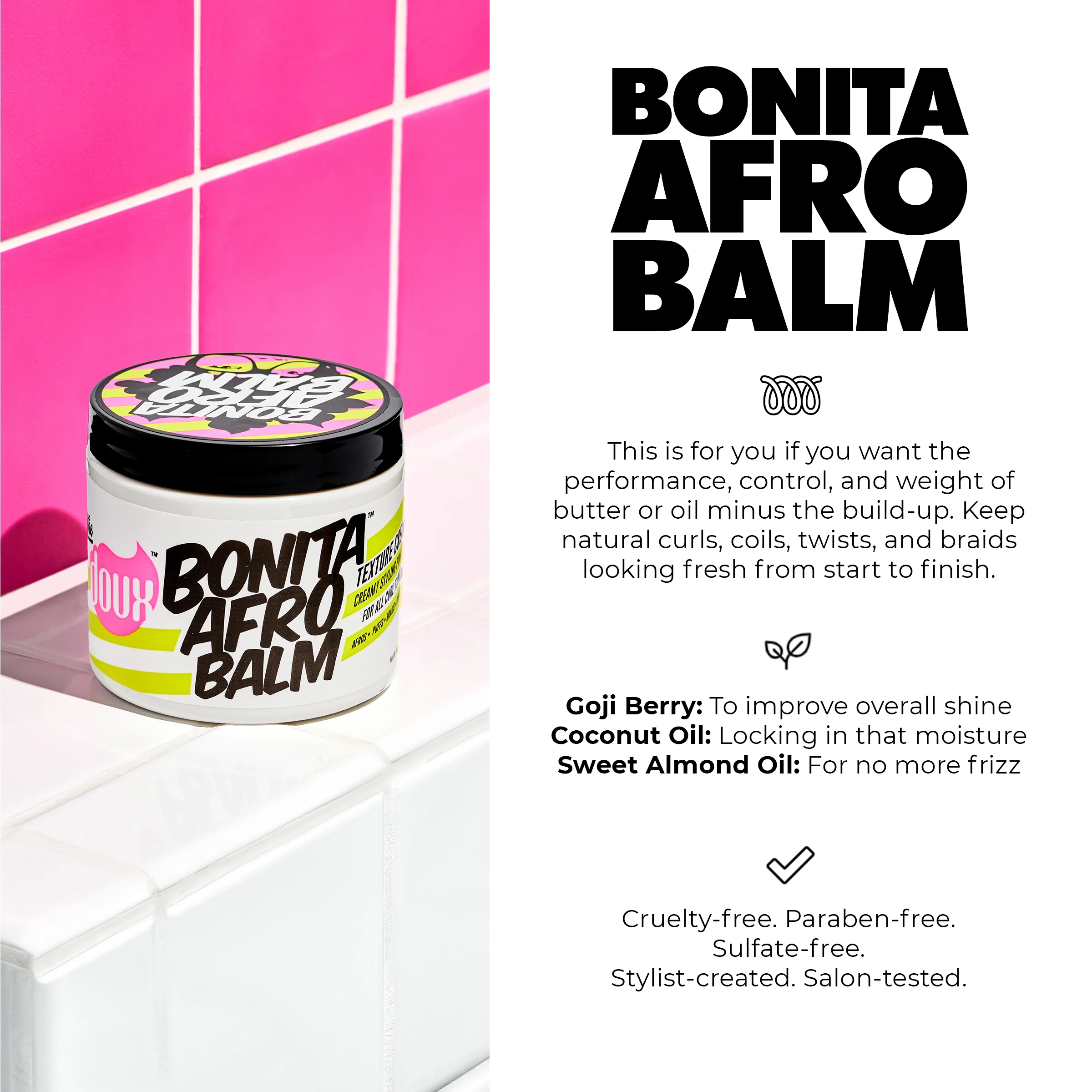BONITA AFRO BALM™ TEXTURE CREAM 16oz - Image 4