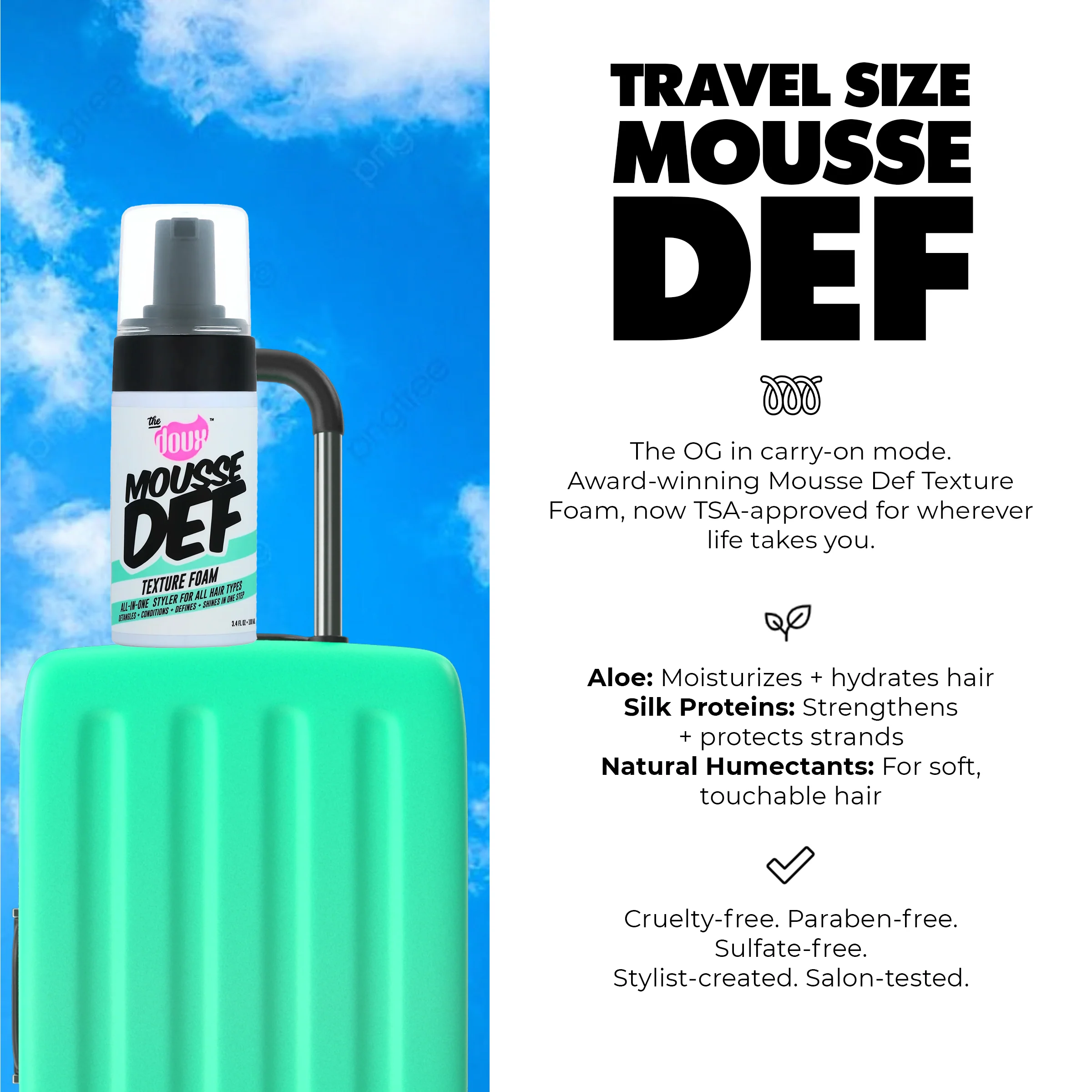 Mousse Def Texture Foam Travel Size 3.4 oz - Image 4